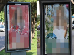 Diyarbakırlılardan müstehcen içerikli reklam afişlerine tepki