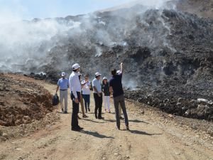 Katı atık sahasında incelemeler tamamlandı