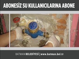 Abonesiz su kullanıcılarına abone