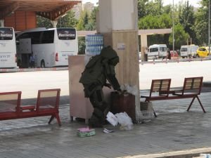 Gaziantep otogarında mühimmat bulundu