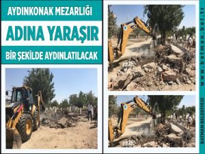 Aydınkonak Mezarlığı adına yaraşır bir şekilde aydınlatılacak