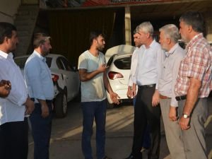 HÜDA PAR'dan elektrik kesintileri mağduru esnafa ziyaret