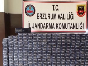 Erzurum'da kaçak sigara operasyonu