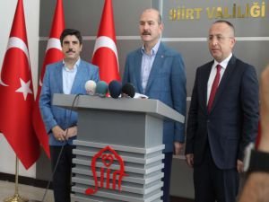 İçişleri Bakanı Soylu Siirt’te