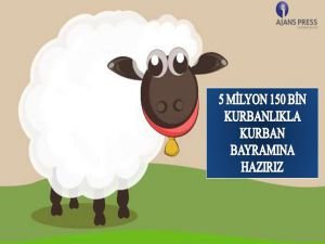 5 Milyon 150 Bin Kurbanlıkla Kurban Bayramına hazırız