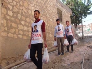 Yasinler Mazıdağı’nda ihtiyaç sahibi ailelere et ulaştırdı