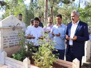 HÜDA PAR'dan Şehit Mustafa Çoban’ın kabrine ziyaret!