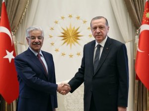 Cumhurbaşkanı Erdoğan, Pakistan Dışişleri Bakanı Asıf'ı kabul etti