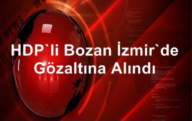 HDP’li Bozan gözaltına alındı