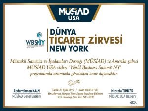 MÜSİAD iş dünyasını New York’ta buluşturuyor!