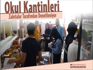 Okul Kantinleri Zabıtalar Tarafından Denetleniyor