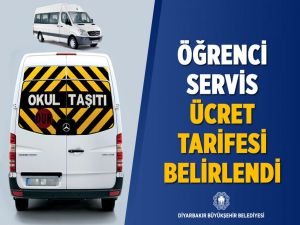 Diyarbakır'da öğrenci servis ücret tarifesi belirlendi