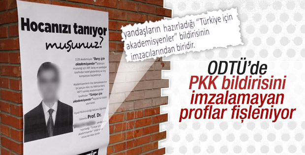 Terör karşıtı bildiriye imza atan profesöre fişleme