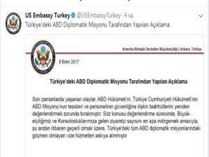 ABD vize başvurusunu askıya aldı