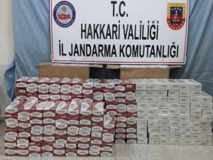 Hakkâri'de 475 bin paket kaçak sigara ele geçirildi