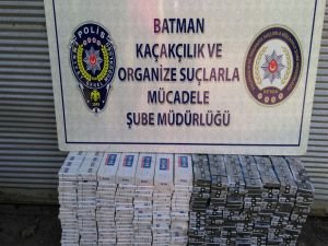 Batman'da 19 bin paket kaçak sigara ele geçirildi