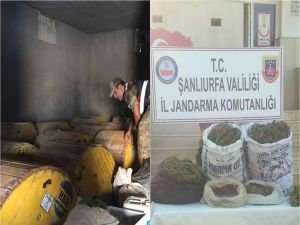 Şanlıurfa’da esrar ve çalıntı kablo ele geçirildi