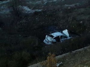 Bingöl’de araç şarampole yuvarlandı 1 yaralı