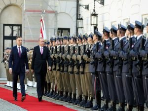 Cumhurbaşkanı Erdoğan, Polonya Cumhurbaşkanlığı Sarayında