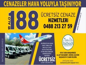 Cenazeler hava yoluyla taşınıyor