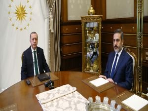 Cumhurbaşkanı Erdoğan, Fidan’ı kabul etti