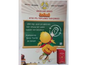 Okullar arası atık pil - atık yağ yarışması başladı