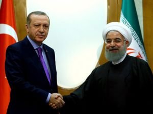 Cumhurbaşkanı Erdoğan Ruhani ile bir araya geldi