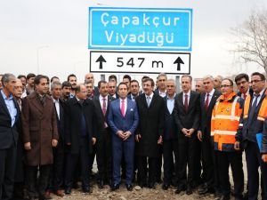 Çapakçur Viyadüğü trafiğe açıldı