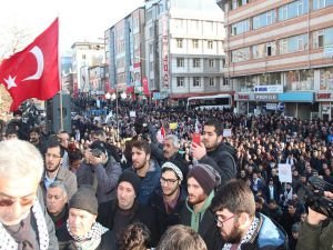 Van’da halk "Kudüs" için yürüdü