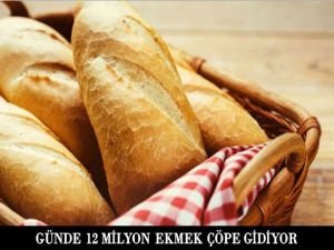 Günde 12 milyon ekmek çöpe gidiyor