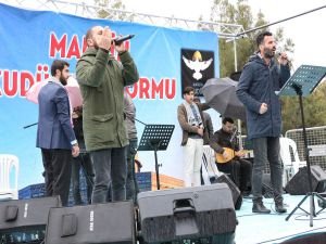 Mardin’deki ‘Kudüs Nöbetine’ konser desteği