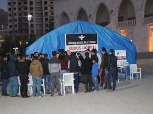 Mardin'deki Kudüs Nöbeti çadırı kaldırıldı