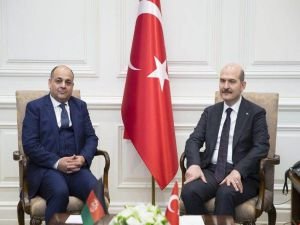 İçişleri Bakanı Soylu Afganistanlı mevkidaşı ile görüştü