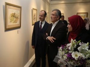 Filistinli ressam İstanbul'da sergi açtı