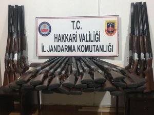 Hakkari'de 50 av tüfeği ele geçirildi