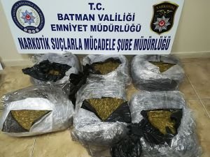 Batman'da 35 kilo esrar ele geçirildi