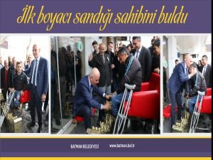 İlk yeni boya sandığı, sahibine hediye edildi