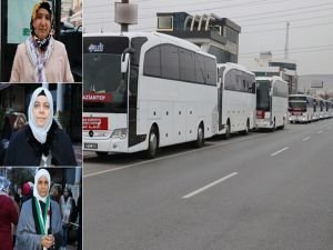 Gaziantepli kadınlar ‘Vicdan Konvoyu’na destek için yola çıktı