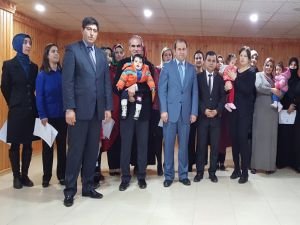 Batman'da eğitim alan annelere sertifika