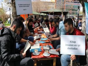 Bingöl’de kitap okuma etkinliği yapıldı