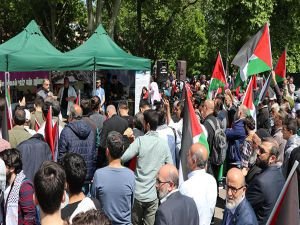 İstanbul'da Büyük Felaket Nekbe protestosu