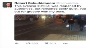 Robert Schuddeboom: "İstiklal'de geziyorum" tweeti