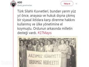 27 Mayıs askeri darbesini öven ADD'ye soruşturma