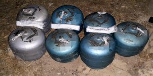 Bir evde 2 ton patlayıcı bulundu