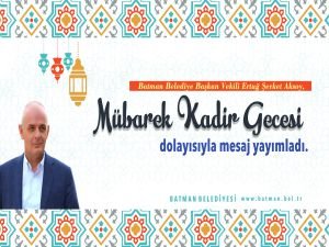 Aksoy’dan Kadir Gecesi mesajı