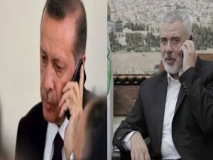 Cumhurbaşkanı Erdoğan, Abbas ve Heniyye ile görüştü