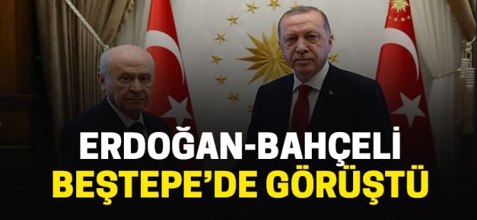 Cumhurbaşkanı Erdoğan, MHP Genel Başkanı Bahçeli’yi kabul etti