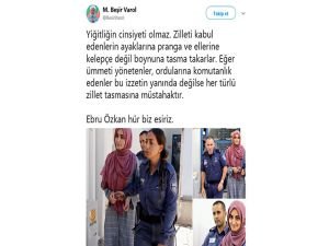 Sosyal medya kullanıcıları #EbruÖzkanaÖzgürlük dedi