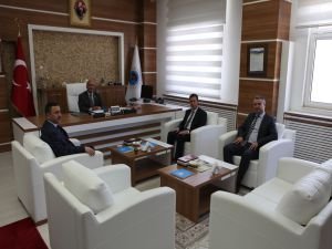 Batman SGK İl Müdürü’nden Rektör Uluçam’a ziyaret