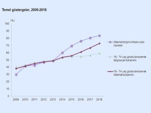 ​İnternet kullanan bireylerin oranı arttı